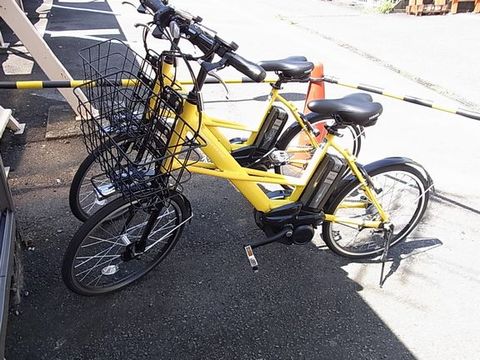 新清水駅で貸し自転車