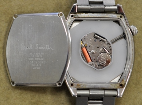 島田市 村松時計店 時計の修理情報 時計の入荷情報 Paul Smith シチズン製のポール スミスの電池交換