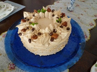コーヒークリームのケーキ