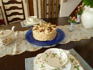 コーヒークリームのケーキ