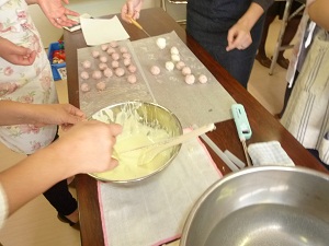 バレンタインチョコ制作
