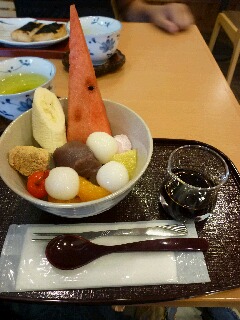 いわらやのあんみつ