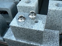 お線香立て、穴あけ＆ステンレス筒