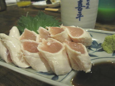 鶏刺しが復活