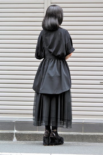 noir kei ninomiya スカート レイヤードスカート - ロングスカート