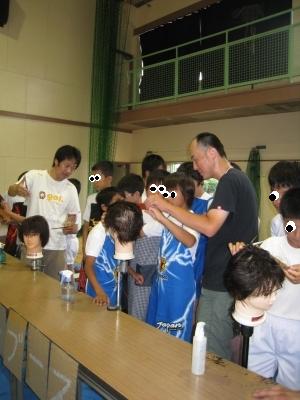 真夏の体育館