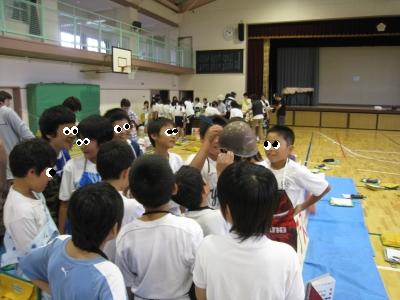 真夏の体育館