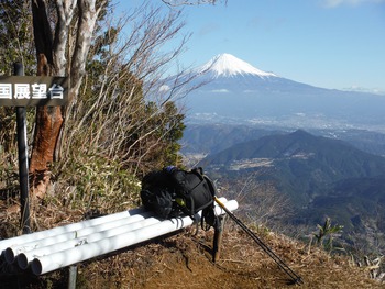 貫ヶ岳（富士山を見に）