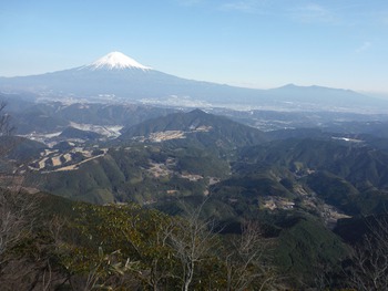 貫ヶ岳（富士山を見に）