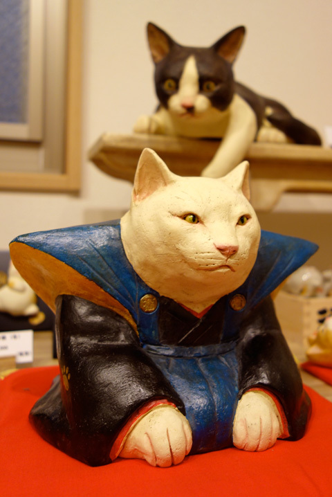 小澤康麿 猫 手びねり猫 香箱座り 茶トラ - 福島県のその他