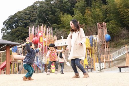 お母さん業界新聞の撮影