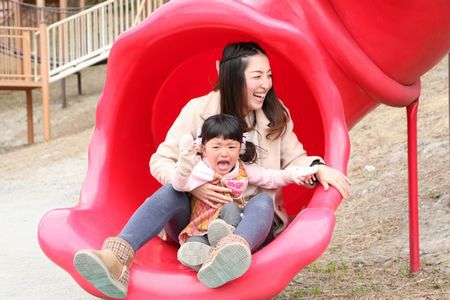 お母さん業界新聞の撮影