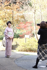 和服美人のポートレート