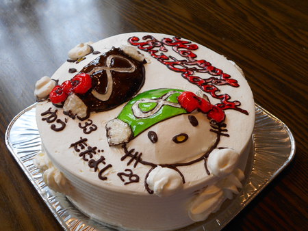 島田のイケメン しっくい立体ケーキ エイトレンジャーのキティー