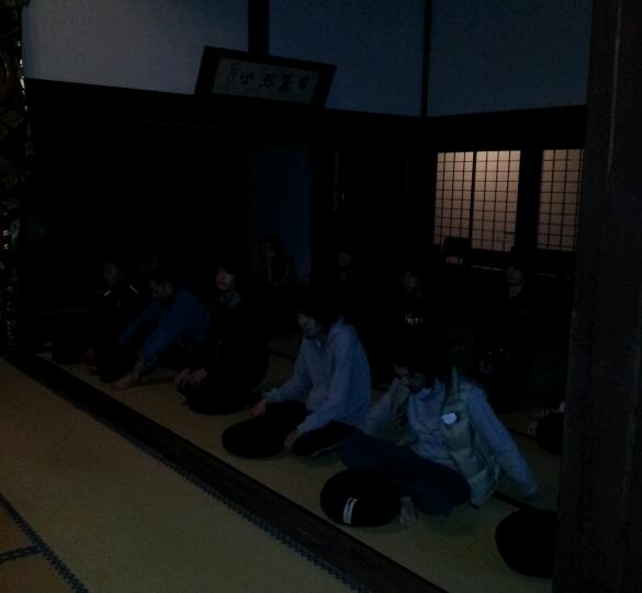 下垂斎での一泊二日研修