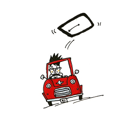壊れそうな車