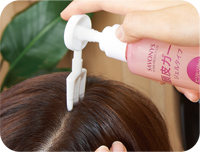 ヘアカラーの時、頭皮がしみる方に