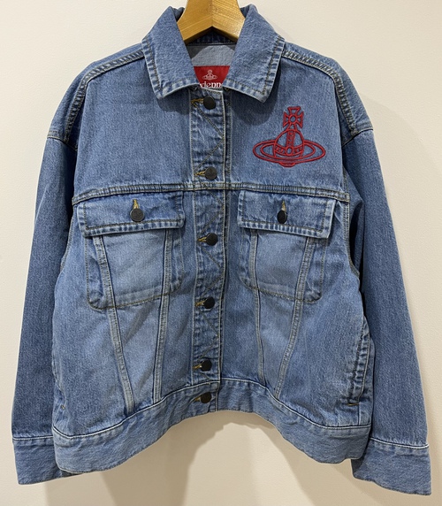 全ての Vivienne Westwood LABELデニムジャケット RED テーラード 