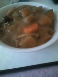 朝カレー。