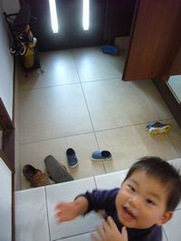 玄関大好き