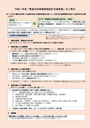 県産材利用建築物設計支援事業