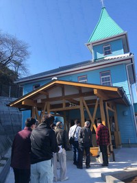 蓮華寺池公園茶文化発信・観光交流拠点施設建築工事の完成見学が開催されました。