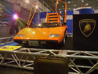 ランボルギーニ　 カウンタックとモナッカと運のいいひと（第49回静岡ホビーショーatツインメッセ）