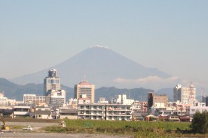 富士山雪化粧