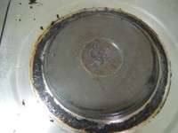 コンロの焦げをとる