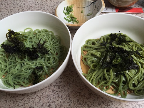 磯麺と桜葉そば