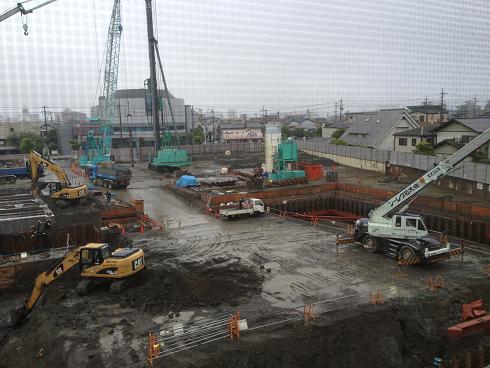 体育館建設中
