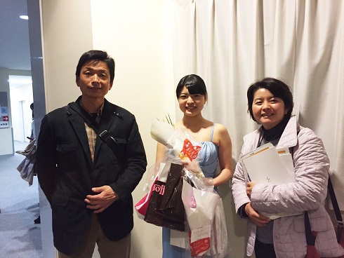 卒業演奏会後3人で