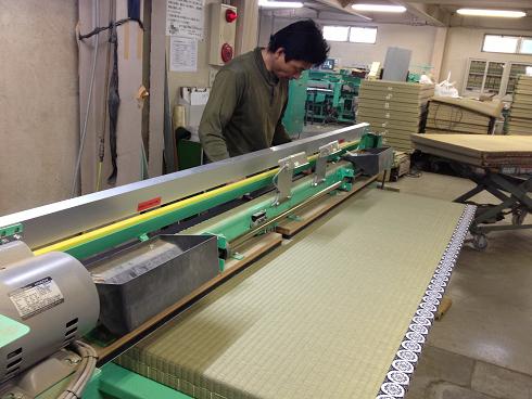 紋縁畳の製造
