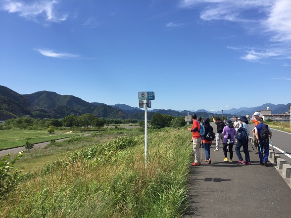 安倍川土手