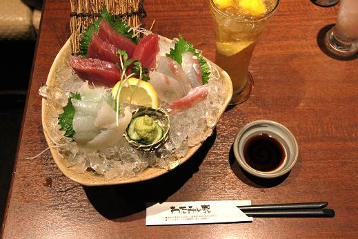 わたみん家　魚介盛り合わせ