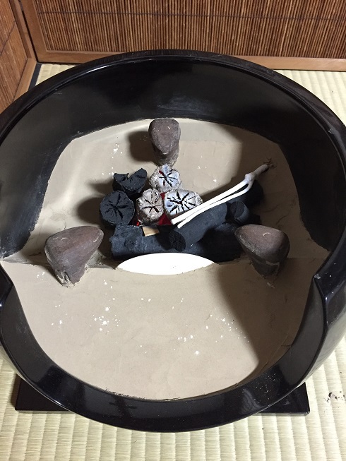 炭の置き方