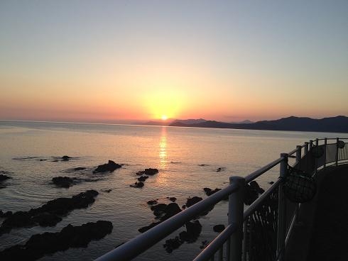 日没直前