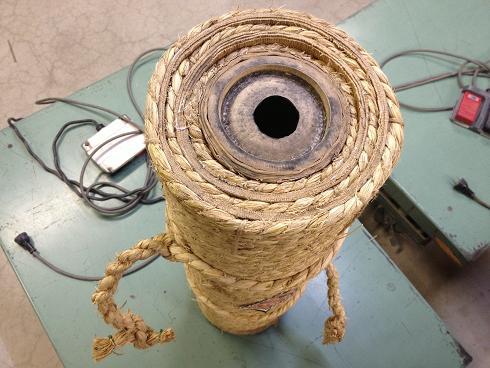 手筒花火上から