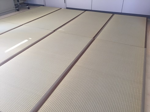 中村さんの畳を敷いたところ