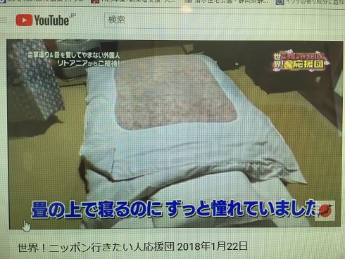 憧れの畳と布団