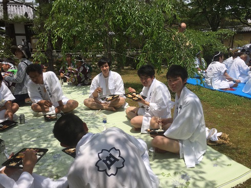 大覚寺で休憩