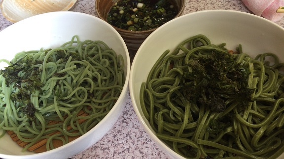 緑の蕎麦