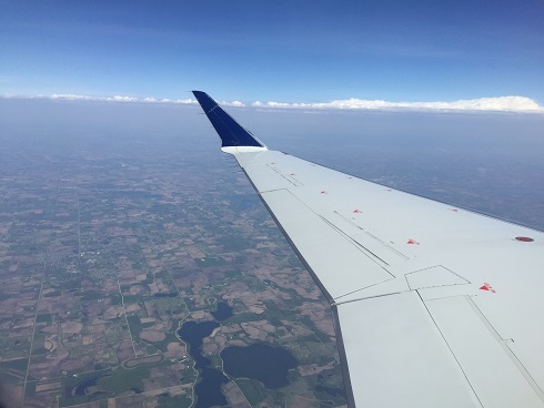 飛行機からの景色