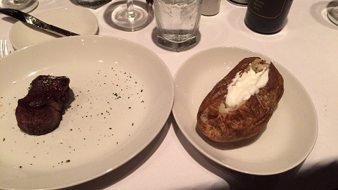 ステーキと芋