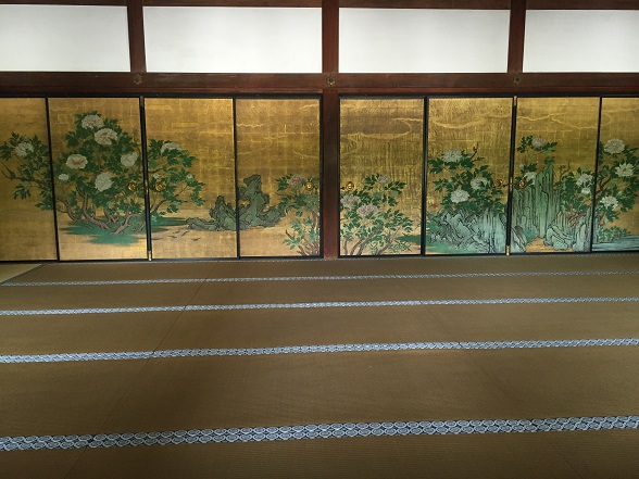 牡丹の襖絵