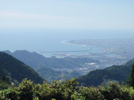 満観峰から見た駿河湾
