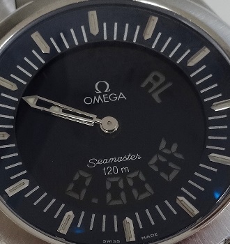 オメガ・シーマスターデジタル　電池交換