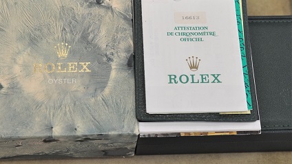ロレックス・サブマリーナデイト１６６１３　パープル文字盤　買い取り
