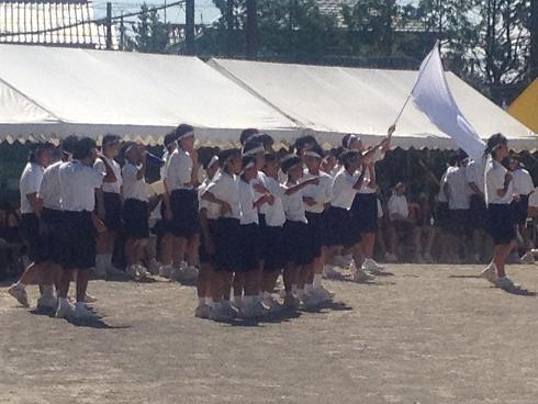 三連休の一日目（次男の中学校の体育祭）