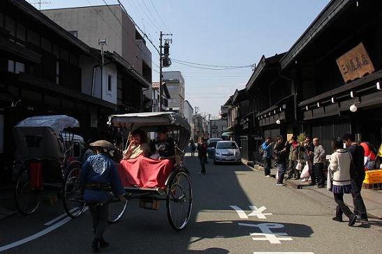 奥飛騨のお料理と街並み